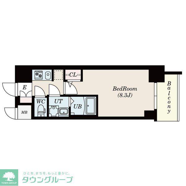 S-RESIDENCE熱田(1K/4階)の間取り写真