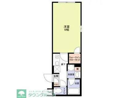 コンポジット亀戸ウエスト(1K/3階)の間取り写真