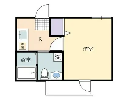 ロイヤルメゾン幕張本郷(1K/3階)の間取り写真