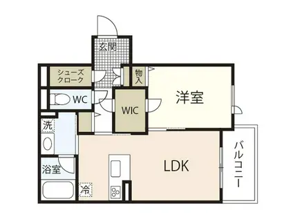 リベルテ(1LDK/3階)の間取り写真