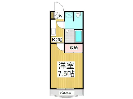 リッチ池田(1K/1階)の間取り写真