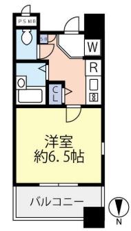 グランヴァン東品川(1K/9階)の間取り写真