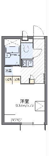 レオパレスフローラII(1K/2階)の間取り写真