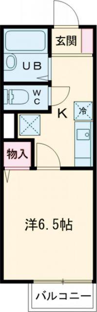 プリシェール味園II棟(1K/1階)の間取り写真