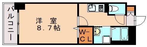 パルトネール板付(1K/4階)の間取り写真