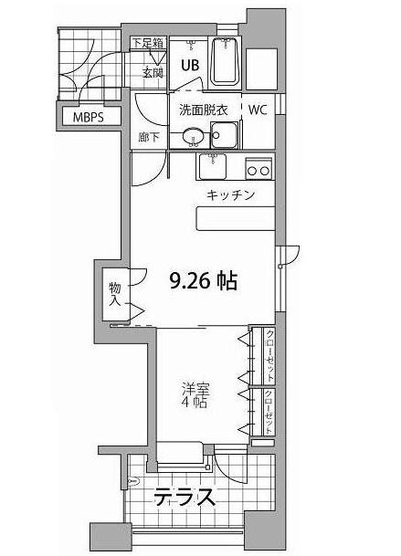アイビースクエア(1LDK/15階)の間取り写真