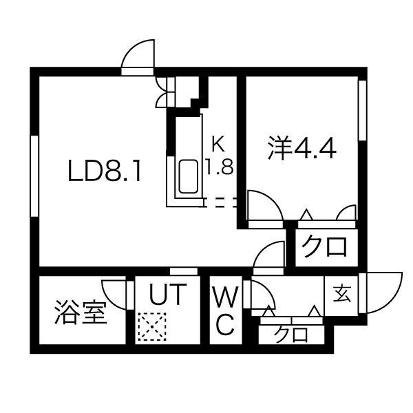 FROM PREMIERE(1LDK/3階)の間取り写真