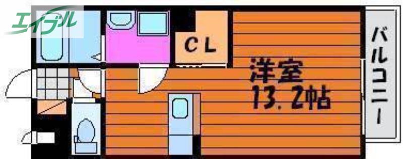 アンシャンテ厚生(ワンルーム/3階)の間取り写真