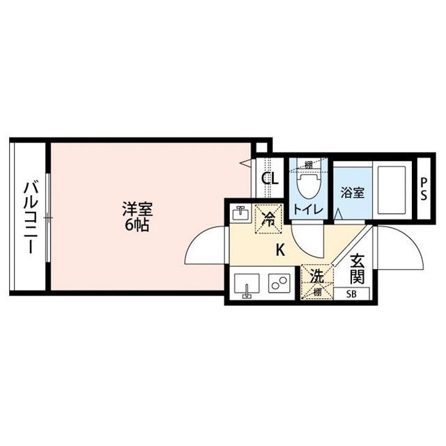 グランクオール西巣鴨(1K/3階)の間取り写真