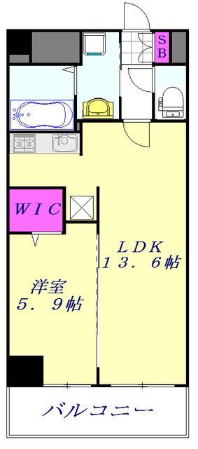 ハック北戸田クレシア(1LDK/4階)の間取り写真