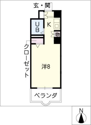 ジョイフル原南(1K/3階)の間取り写真