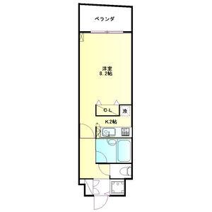 タウンハウス日吉アネックス(1K/2階)の間取り写真
