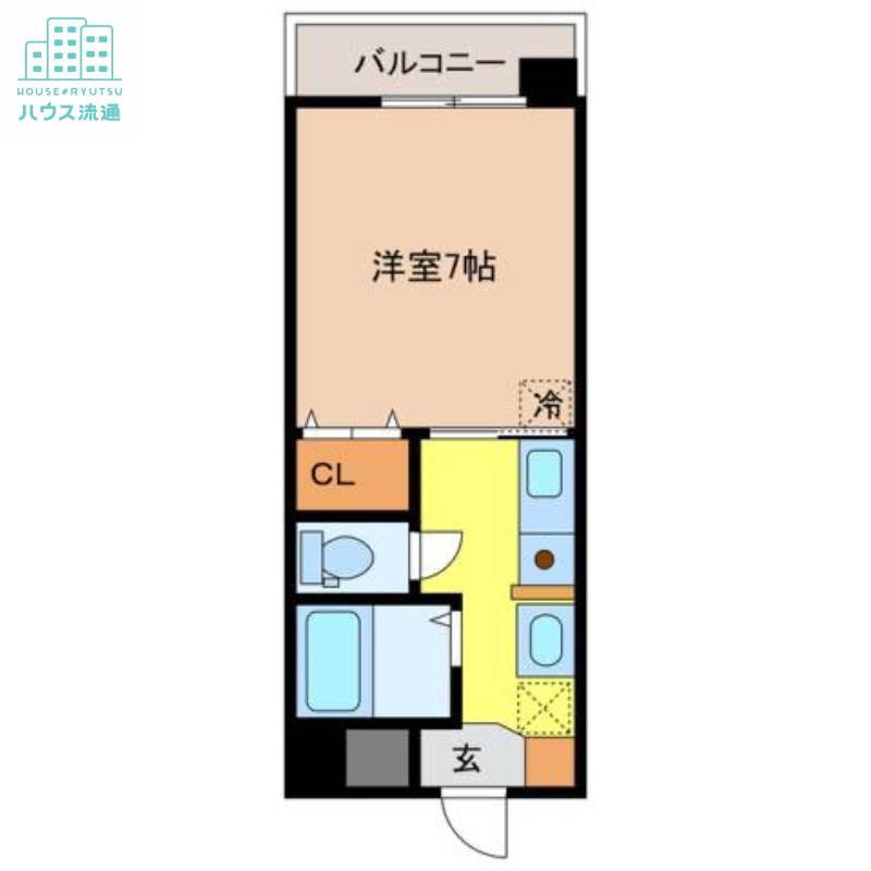 レスピーロ(1K/6階)の間取り写真