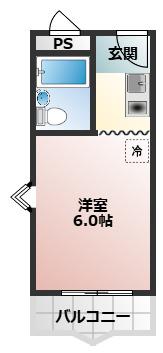 RIZEONE河内長野レジデンス7(1K/3階)の間取り写真