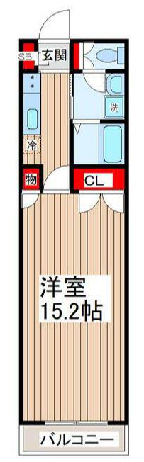 月村マンション NO28(1K/3階)の間取り写真