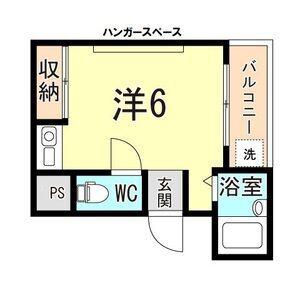 パルティール甲南(ワンルーム/5階)の間取り写真