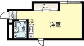 エクセレントハウス415(ワンルーム/3階)の間取り写真