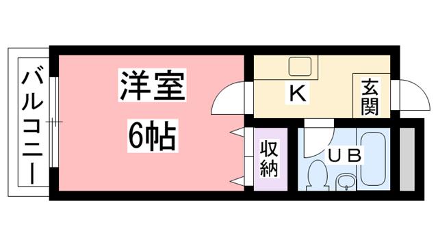 ラフォーレ池上(1K/5階)の間取り写真