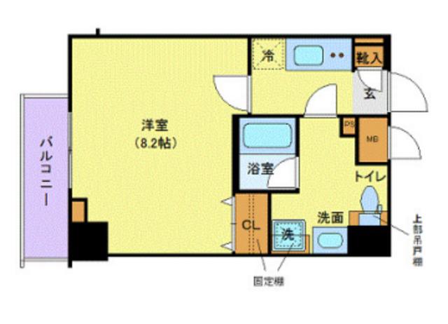 LEXE文京白山(1K/3階)の間取り写真