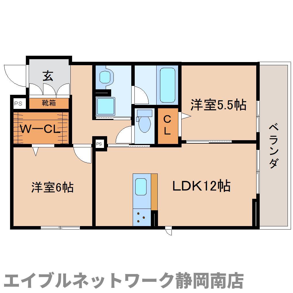 UNPRUNE(2LDK/2階)の間取り写真
