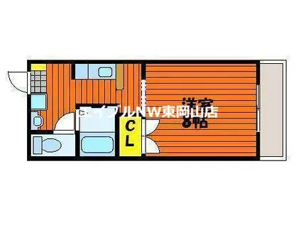 ブライトライツ高島(1K/4階)の間取り写真