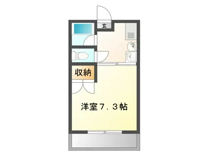 みのりハイツ (1K/2階)の間取り写真