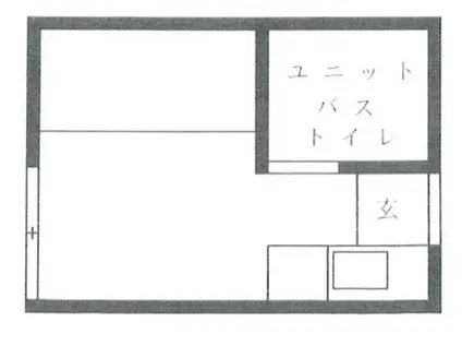 矢口第1コーポ(ワンルーム/2階)の間取り写真