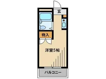 J-HANK中浦和(ワンルーム/1階)の間取り写真