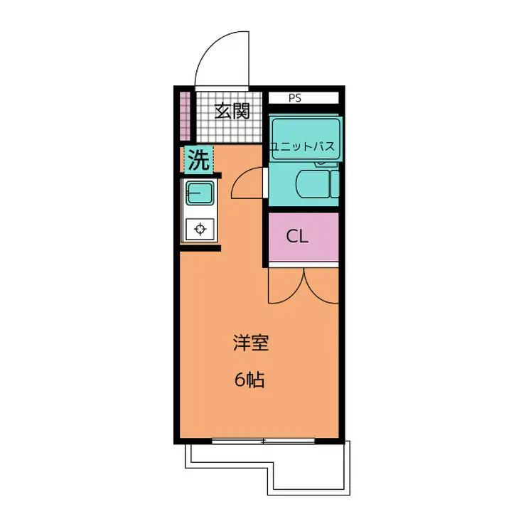 晴嵐マンション 5階階 間取り