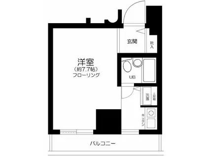 シーアイマンション鶴見(1K/6階)の間取り写真