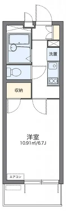 レオパレス桜 3階階 間取り