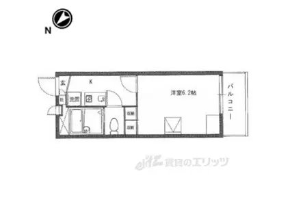 レオパレスレスペート(1K/2階)の間取り写真