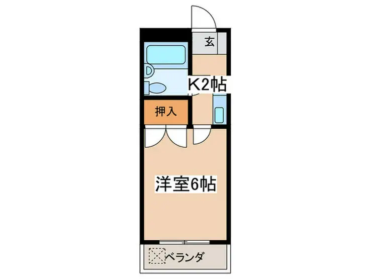 セザール青木台 1階階 間取り