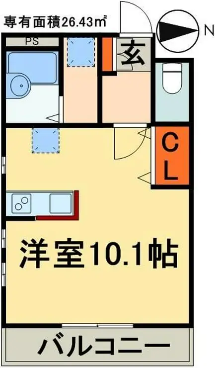 CITYHILL COURT 2階階 間取り