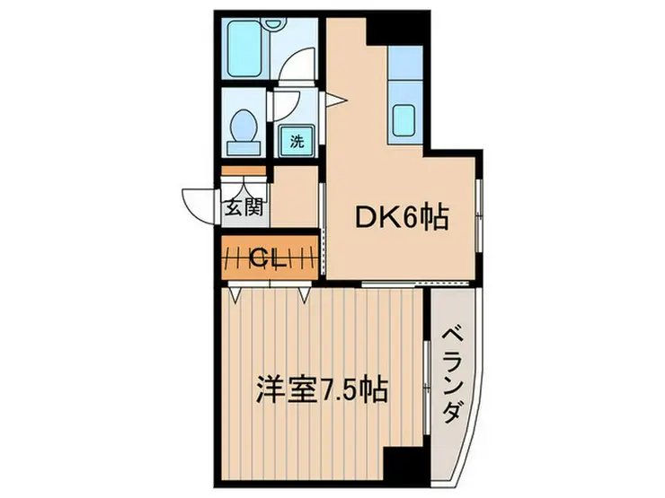 リバティ浜田山 6階階 間取り