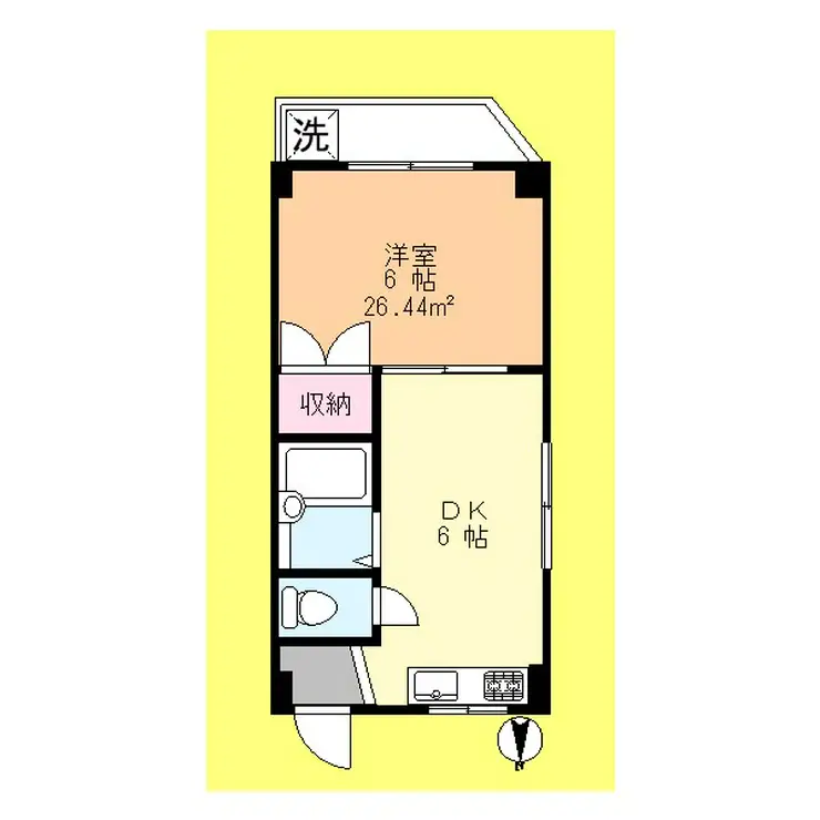 ルナパークA 2階階 間取り