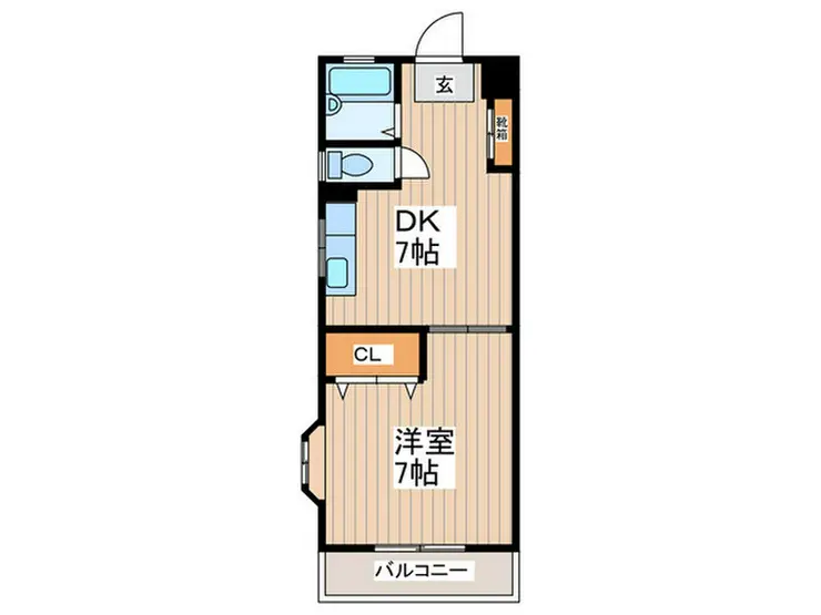 ラフォーレ白山 2階階 間取り