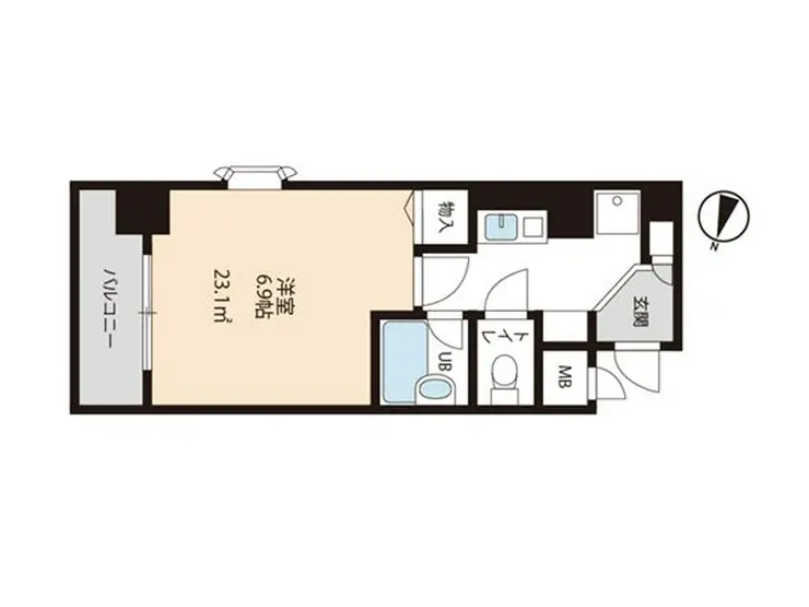 コアパレス・常葉6 8階階 間取り