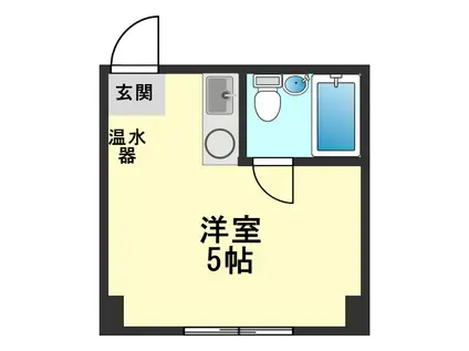 レジデンスカープ新小岩(ワンルーム/1階)の間取り写真