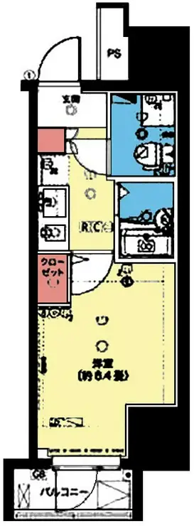 リヴシティ横浜東ベイサイド 7階階 間取り