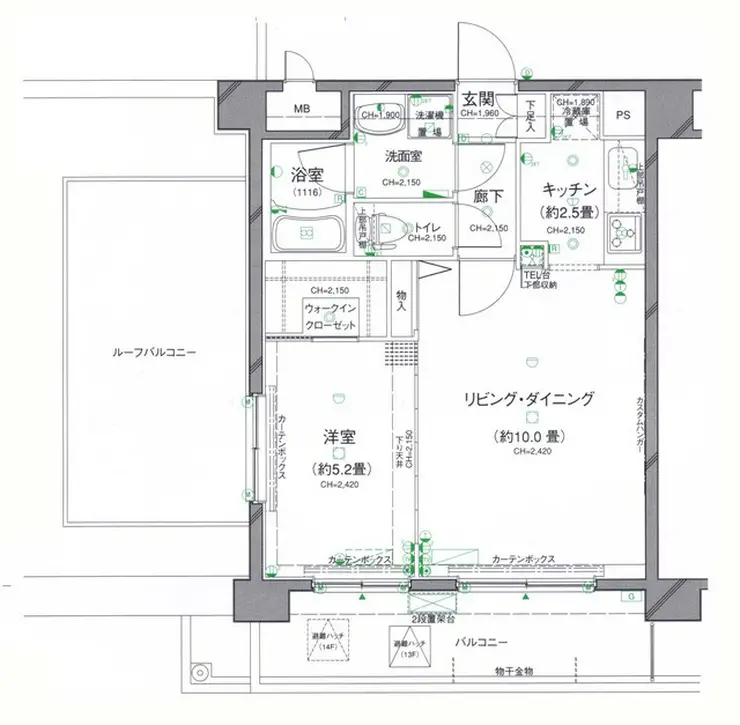 パレステュディオ渋谷WEST 13階階 間取り