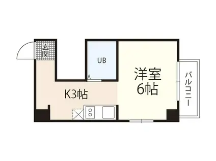 Sビル本川(1K/4階)の間取り写真