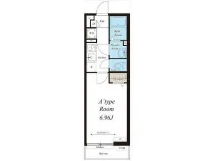 リブリ・桜台(1K/1階)の間取り写真