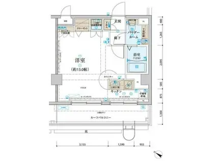 リヴシティ関内(ワンルーム/9階)の間取り写真