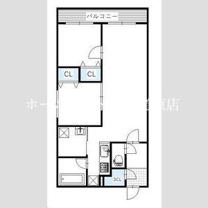BRIGHTON COURT N20(2LDK/3階)の間取り写真