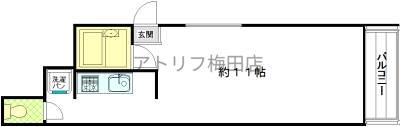 匠空 TENMA(ワンルーム/5階)の間取り写真