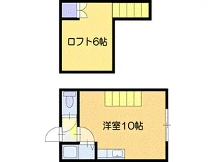 シャトル141(ワンルーム/1階)の間取り写真