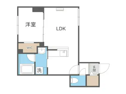 ASTER S14(1LDK/4階)の間取り写真