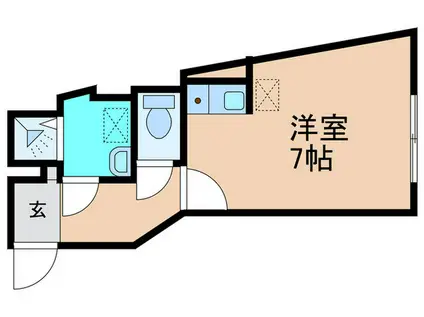 アクシア ときわ台(ワンルーム/3階)の間取り写真