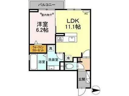 グラン桜台(1LDK/3階)の間取り写真